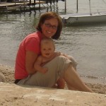 Mom & Mallory on the beach ~ Walloon Lake ~ 18-Aug-07